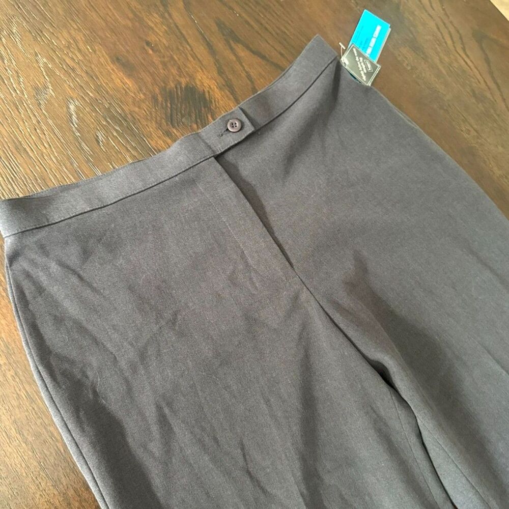Haggar Gloria Women's 12 Average NWT Charcoal Gray Stretch Dress Work Pants
